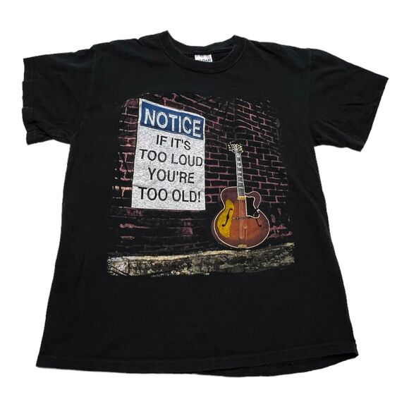 Rock and Roll Hall of Fame T Shirt Funny Notice If Its Too Loud You're Old S - Picture 1 of 2